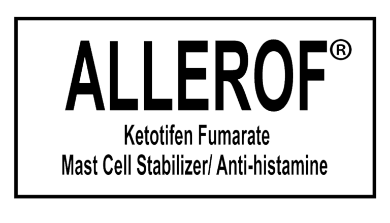 Allerof provides immediate relief from itching caused by allergic or seasonal conjunctivitis.